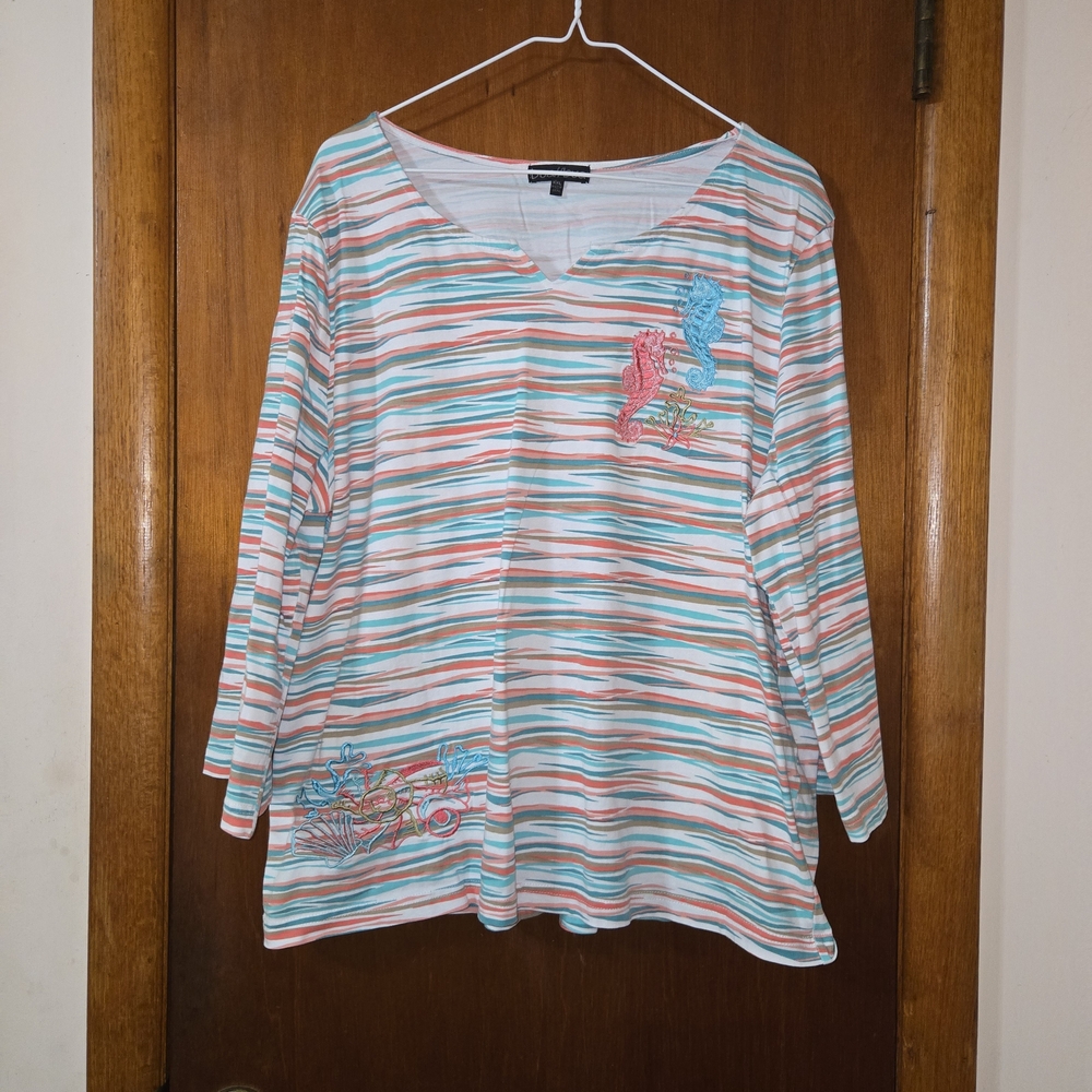 Striped Multicolor Women's Blouse